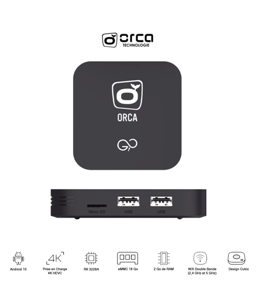 BOX ANDROID ORCA GO 1 2G / 16G