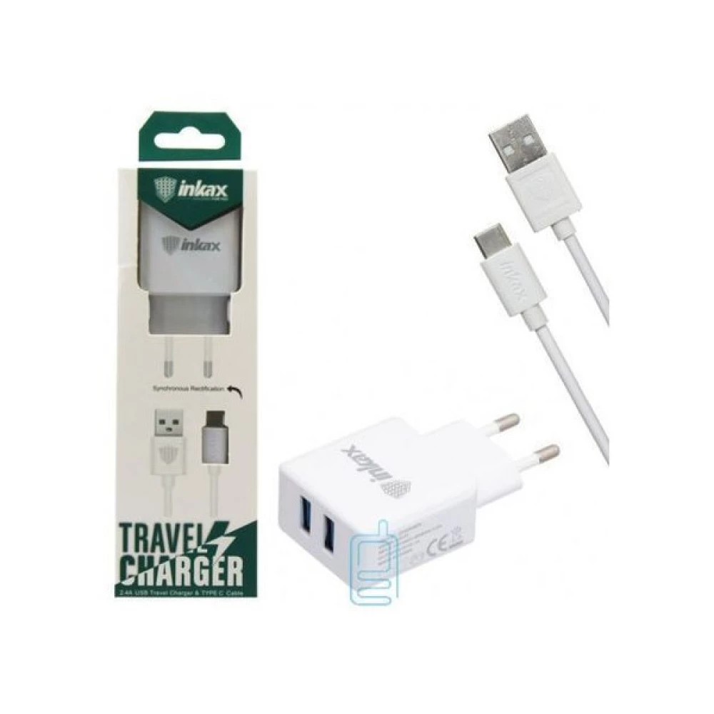 CHARGEUR TYPE C 2.4A 2X USB INKAX CD-01