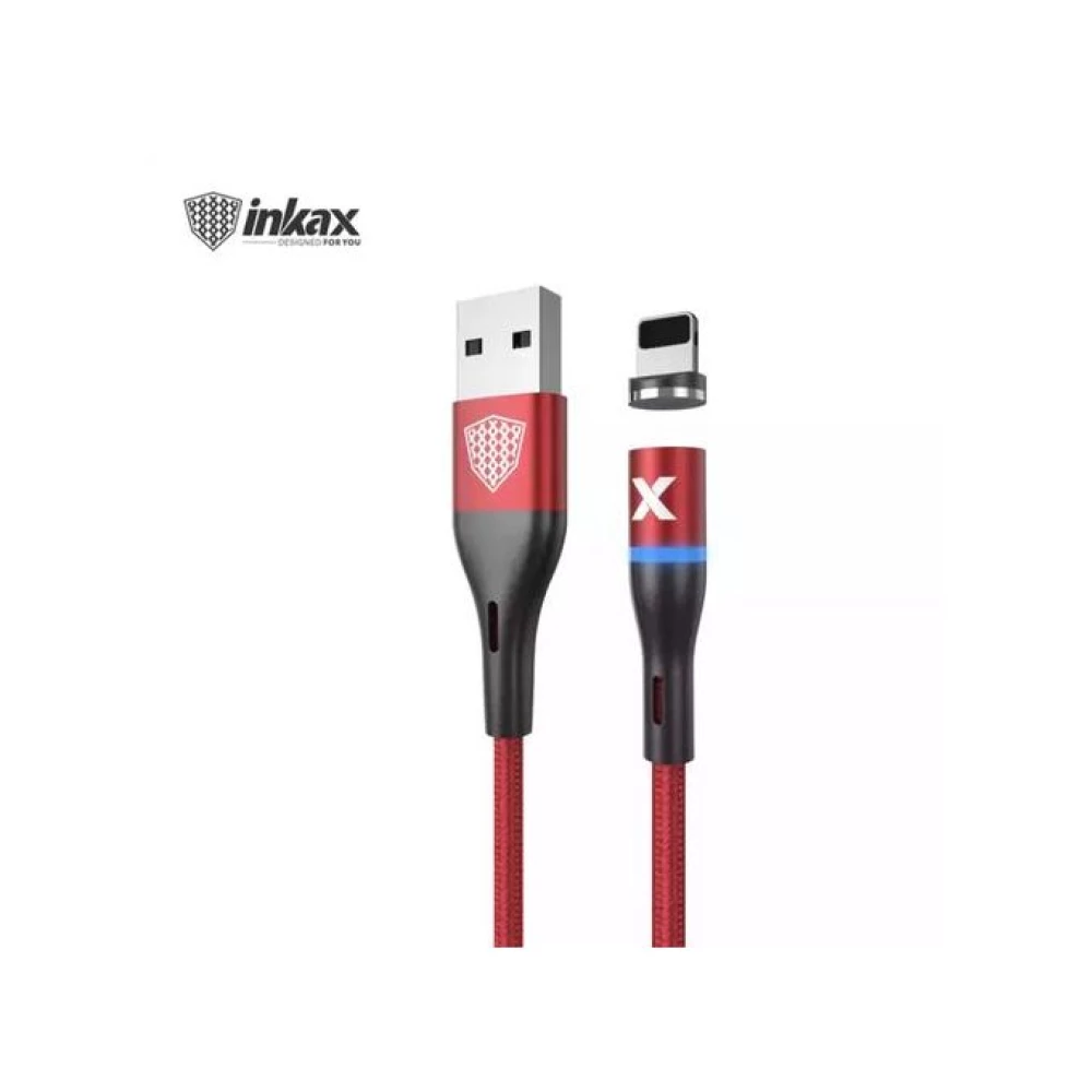 Inkax Cable Magnétique Type C - rouge - CK 97