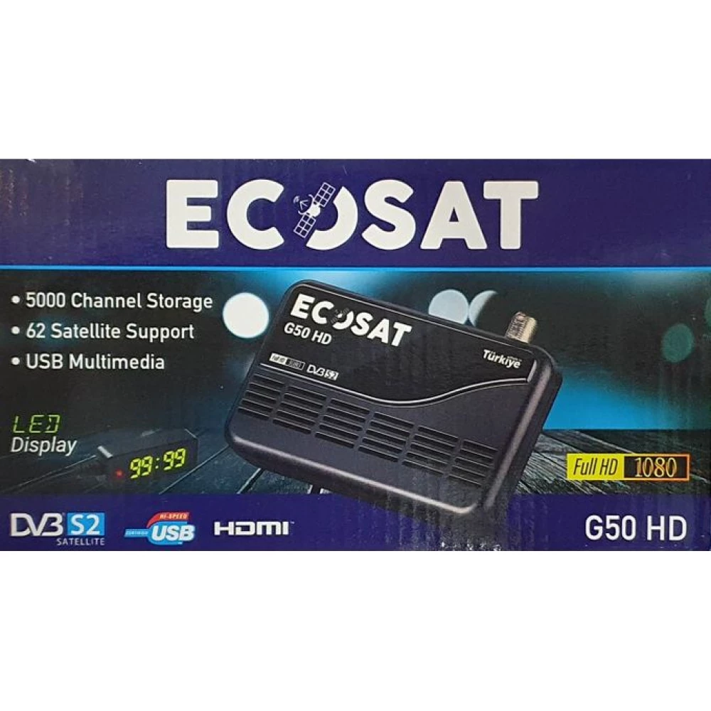 RÉCEPTEUR ECOSAT G50 / FULL HD + UN ABONNEMENT 12 MOIS