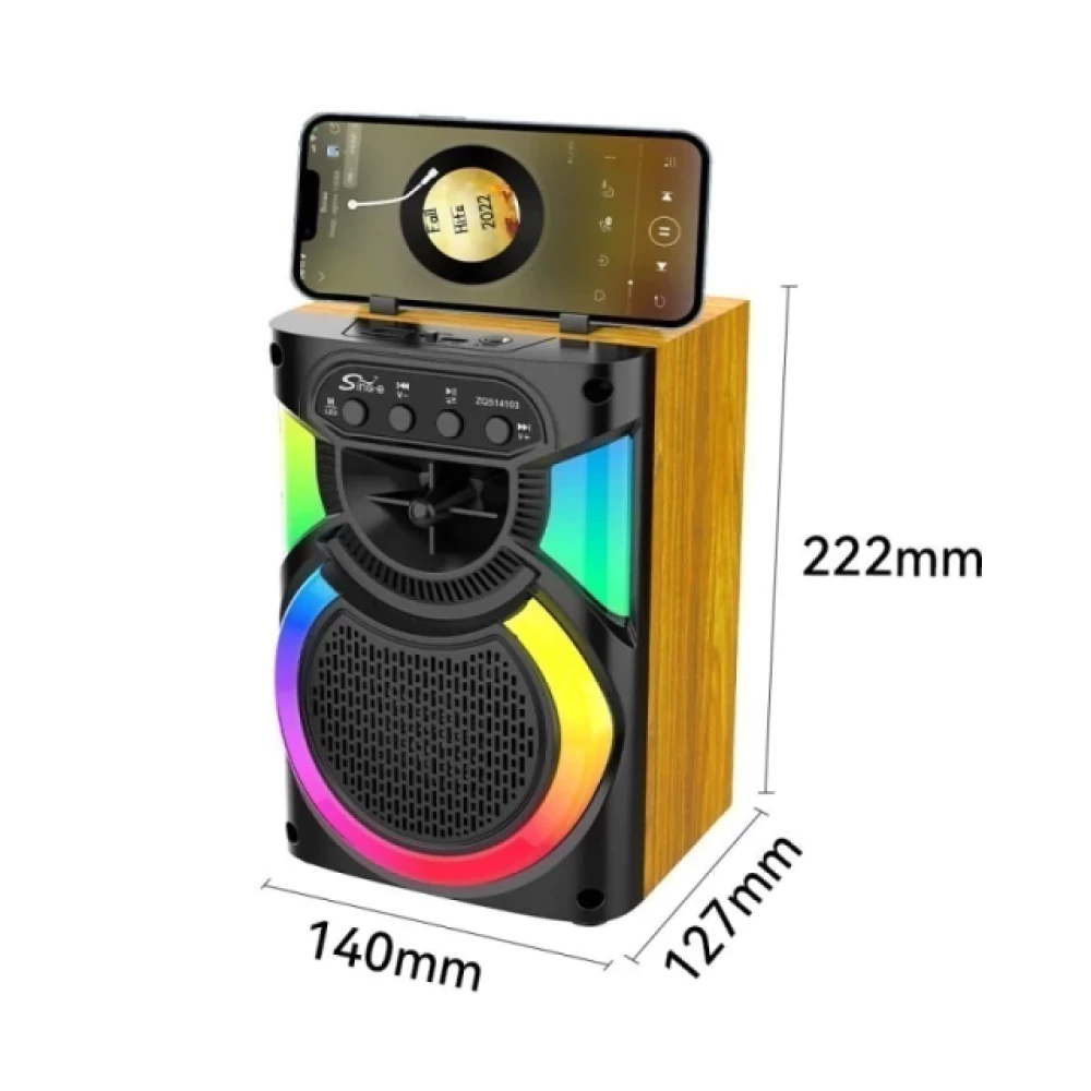 Haut Parleur Sans Fil ZQS 14103 Rechargable Avec Microphone