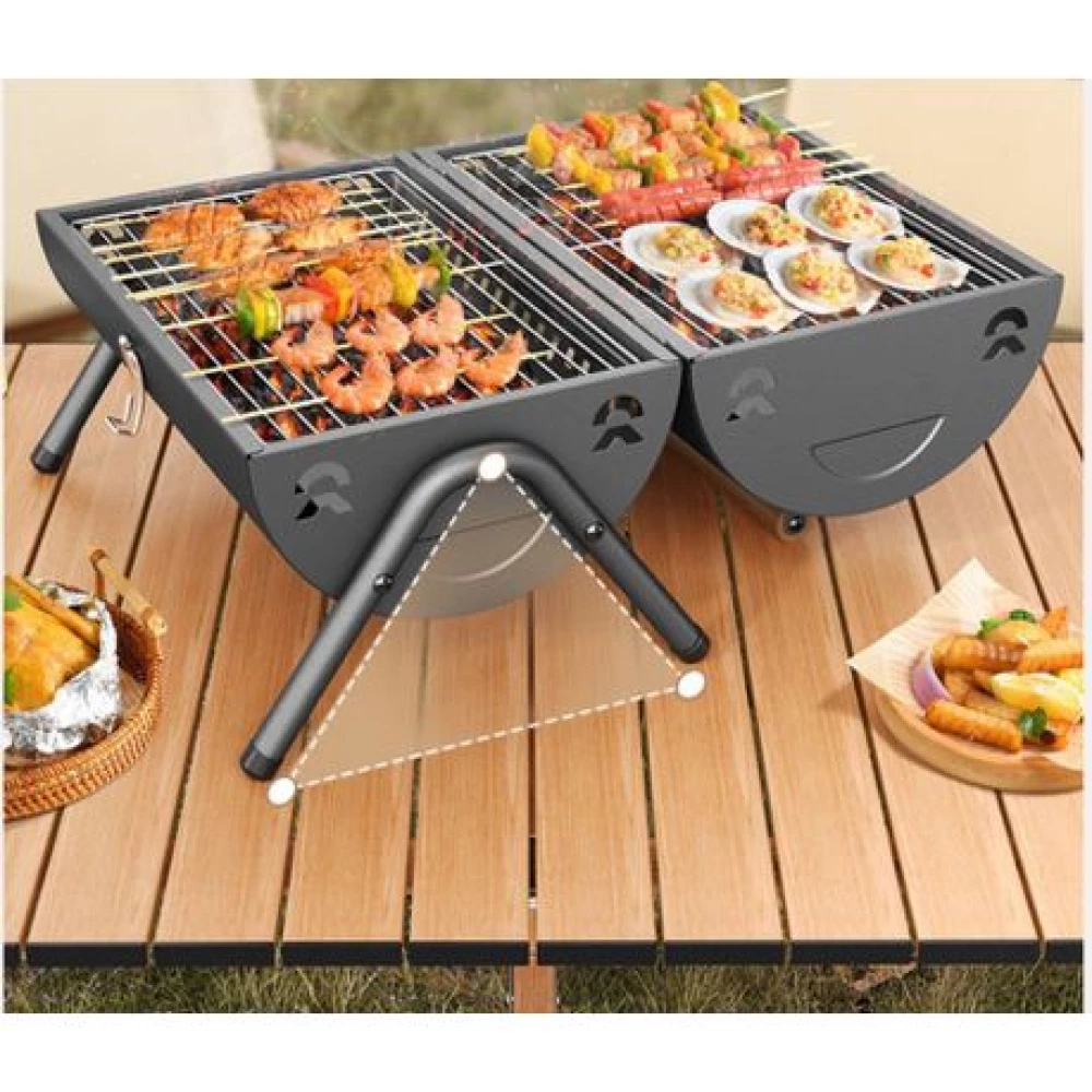 Barbecue à charbon double face