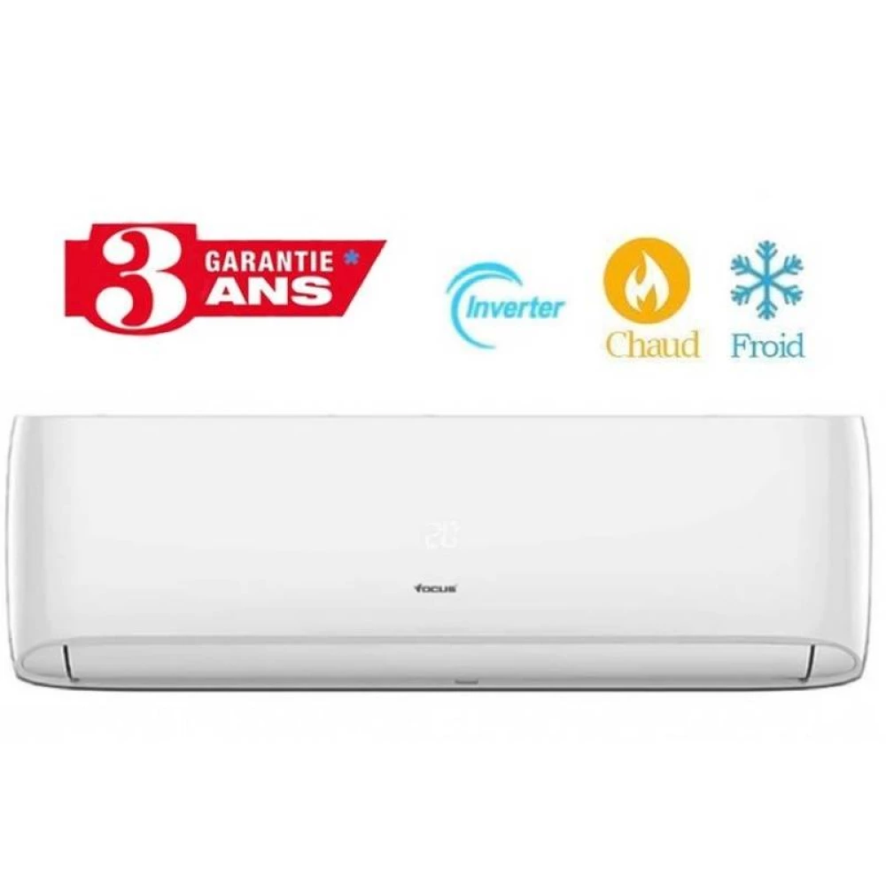 Climatiseur Inverter Focus 12000 BTU Tropicalisé Chaud/Froid - Garantie 3 ans