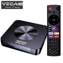 Tv Box Vega Android 12, ALLWINNER H618, avec télécommande vocale BT